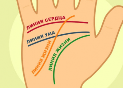 Что означает треугольник на линии жизни, судьбы, ума или сердца на ...