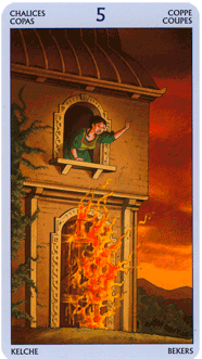 Карта Таро 5 Кубков: что обозначает в раскладах, сочетания с другими Арканами