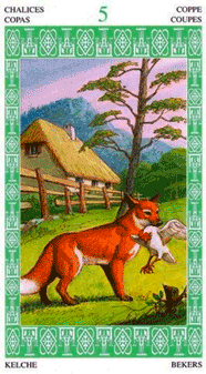 Карта Таро 5 Кубков: что обозначает в раскладах, сочетания с другими Арканами