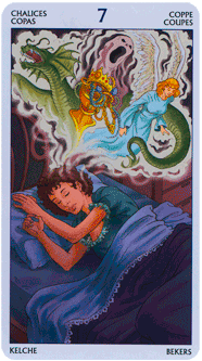 Основные значения карты Таро 7 Кубков в раскладах и сочетаниях
