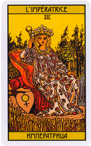 Толкования карты Императрица в одиночной позиции и раскладах