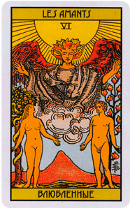 Значение карты Таро Влюбленные в одиночной позиции и в сочетании с другими картами