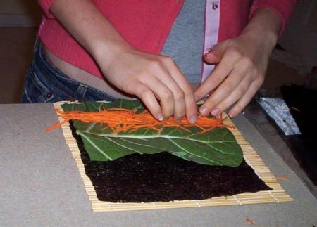 Немного тёртой морковки